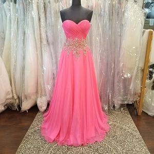 Sweetheart Neon Pink Dress